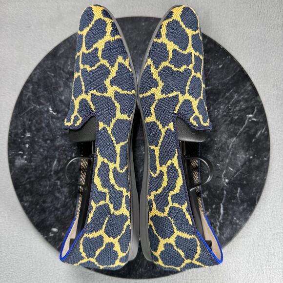 ROTHY'S Indigo Giraffe Slip On Loafers Navy Women’s Size 8 US - Picture 5 of 8